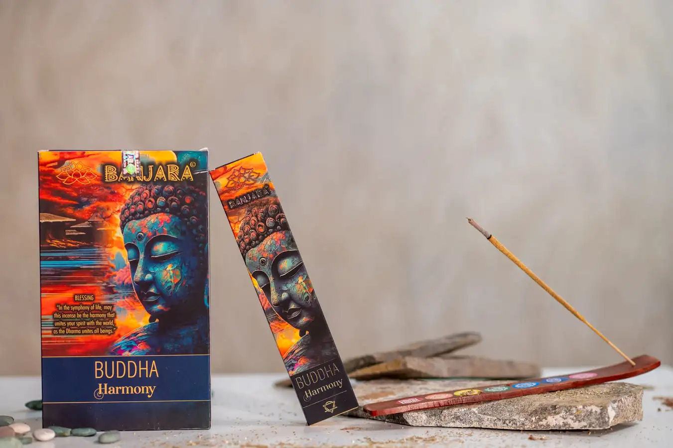 Bețișoare parfumate Banjara Buddha Armonie 12 buc/pac 5 Bețișoare parfumate Banjara Buddha Armonie 12 buc/pac