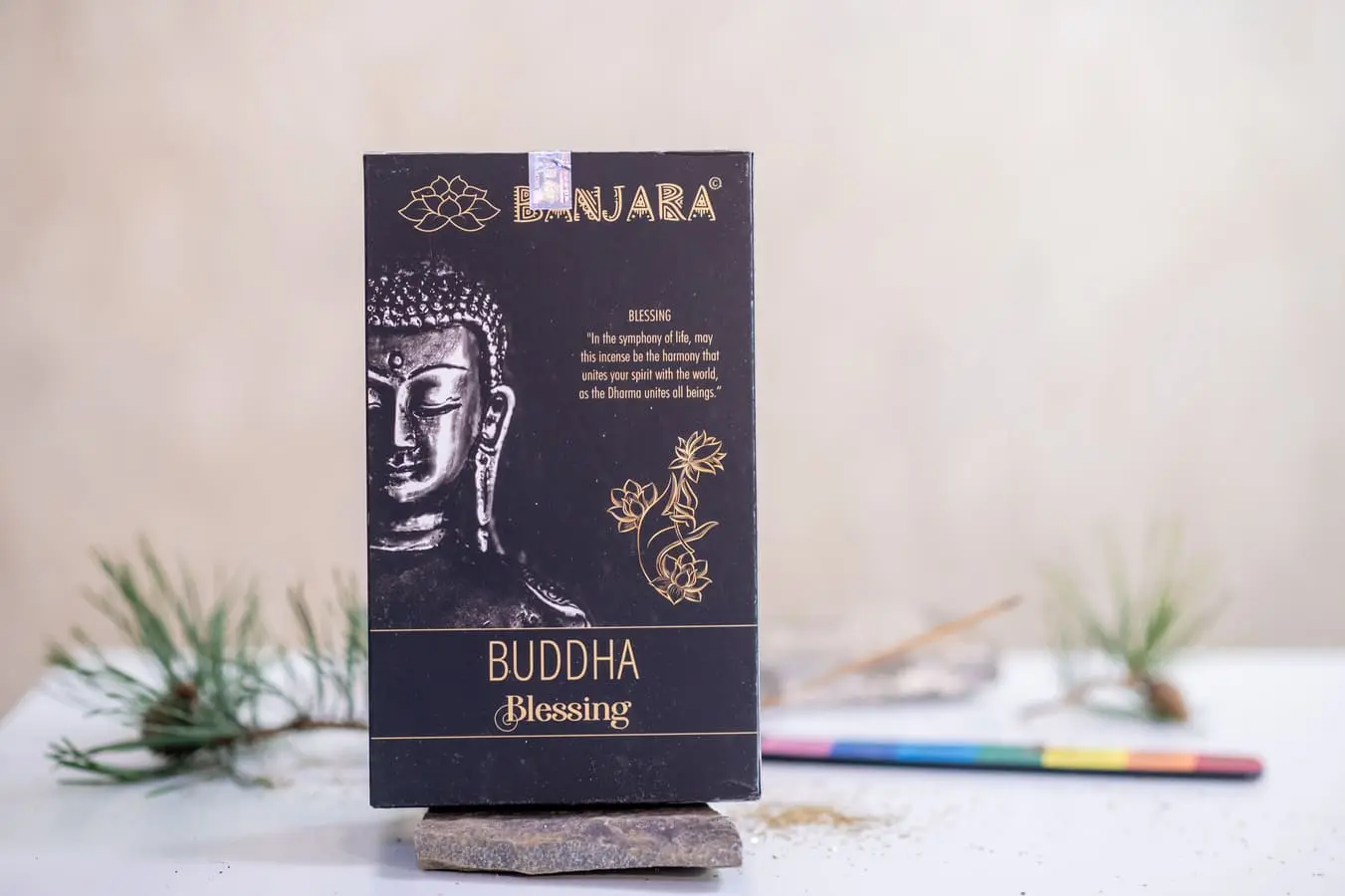 Bețișoare parfumate Banjara Buddha Binecuvântare 12 buc/pac 3 Bețișoare parfumate Banjara Buddha Binecuvântare 12 buc/pac