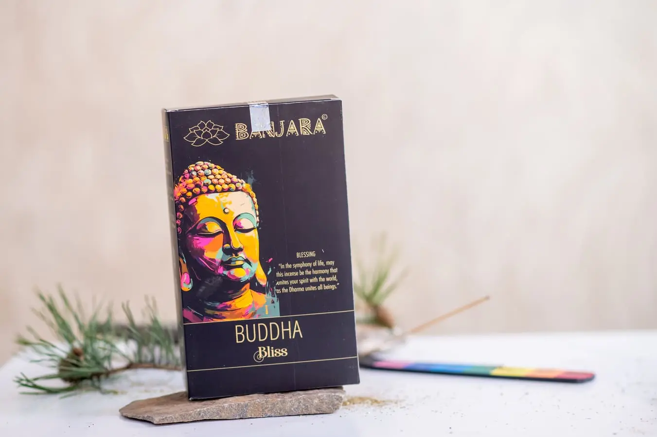 Bețișoare parfumate Banjara Buddha Fericire 12 buc/pac 2 Bețișoare parfumate Banjara Buddha Fericire 12 buc/pac
