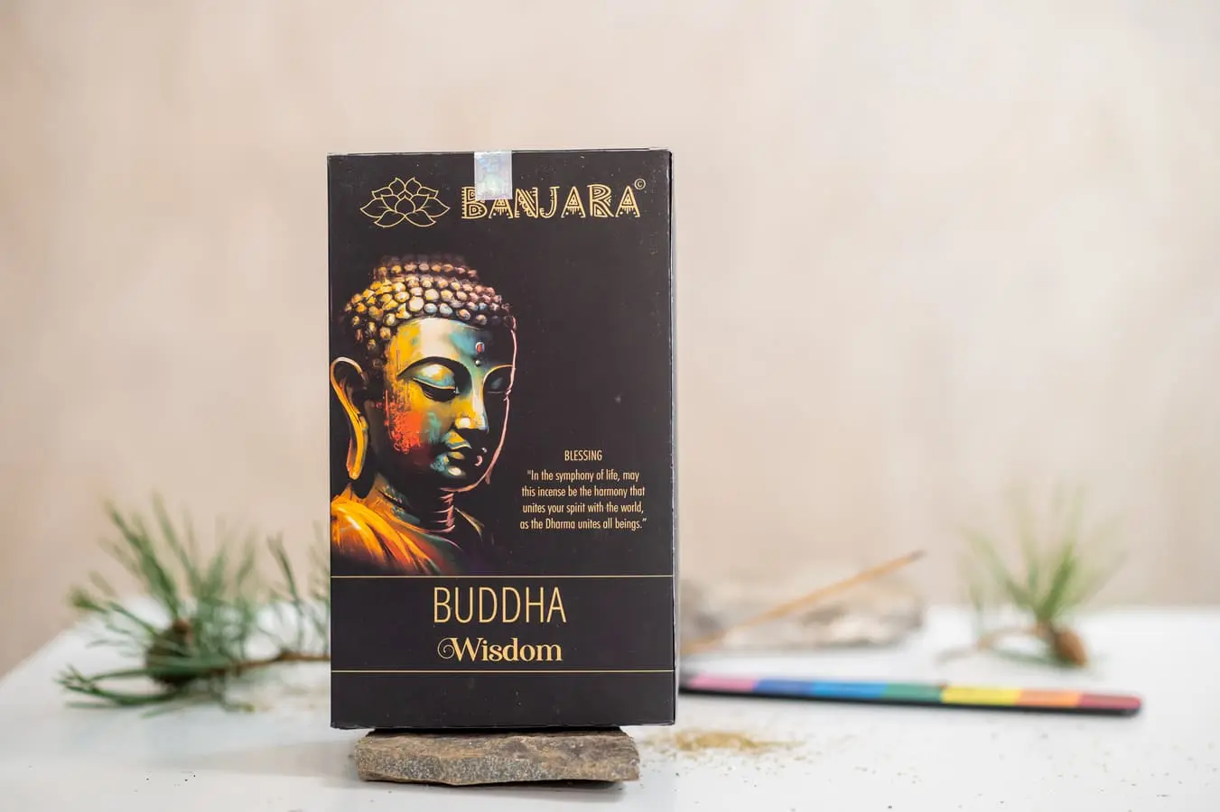 Bețișoare parfumate Banjara Buddha Înțelepciune 12 buc/pac 1 Bețișoare parfumate Banjara Buddha Înțelepciune 12 buc/pac