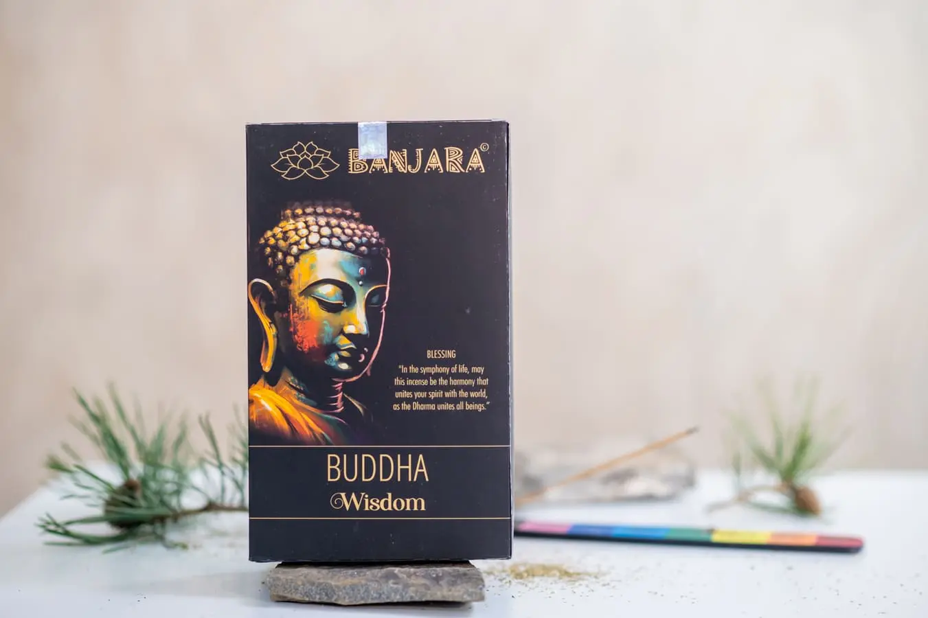 Bețișoare parfumate Banjara Buddha Înțelepciune 12 buc/pac 2 Bețișoare parfumate Banjara Buddha Înțelepciune 12 buc/pac