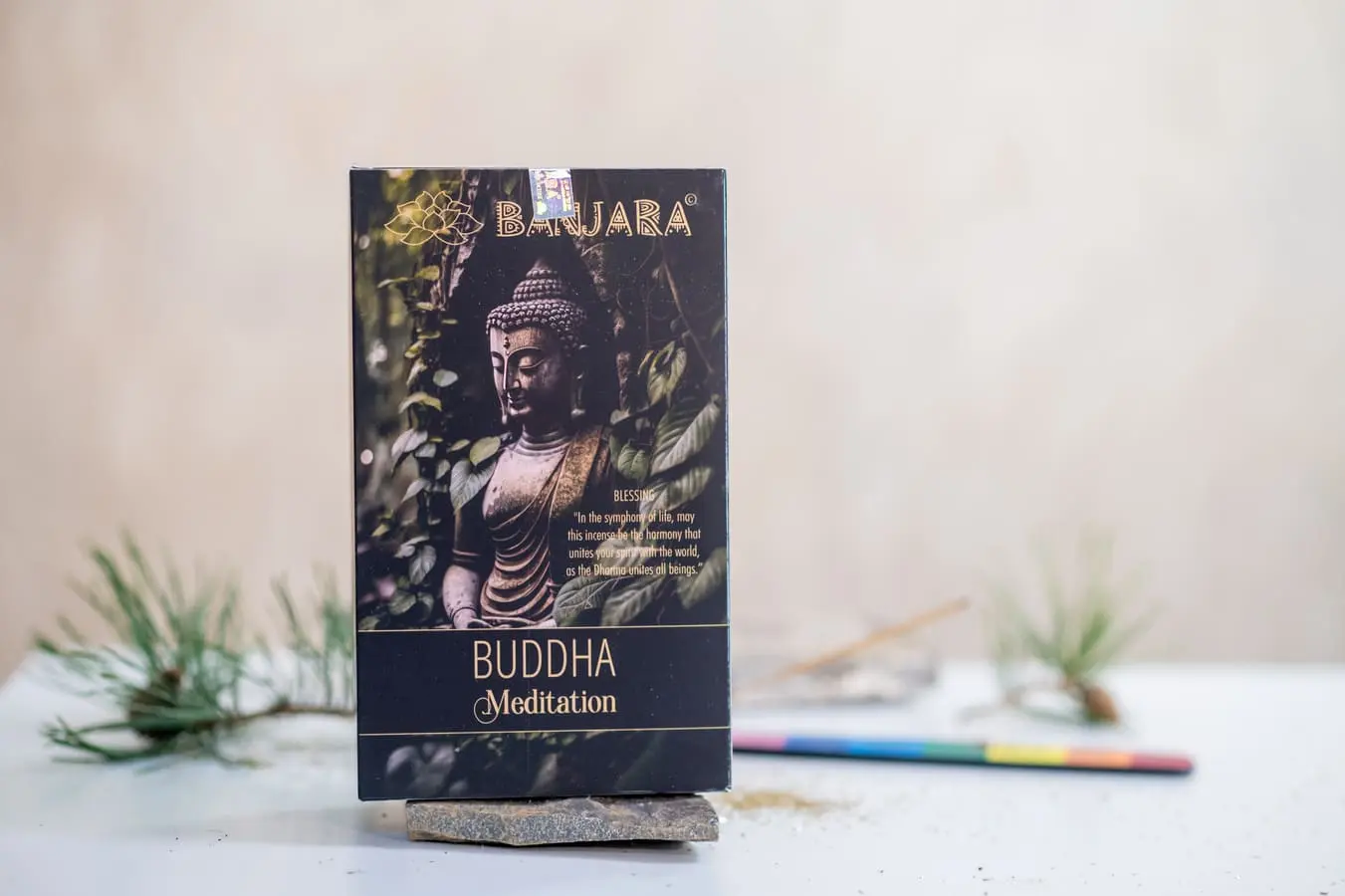Bețișoare parfumate Banjara Buddha Meditație 12 buc/pac 2 Bețișoare parfumate Banjara Buddha Meditație 12 buc/pac