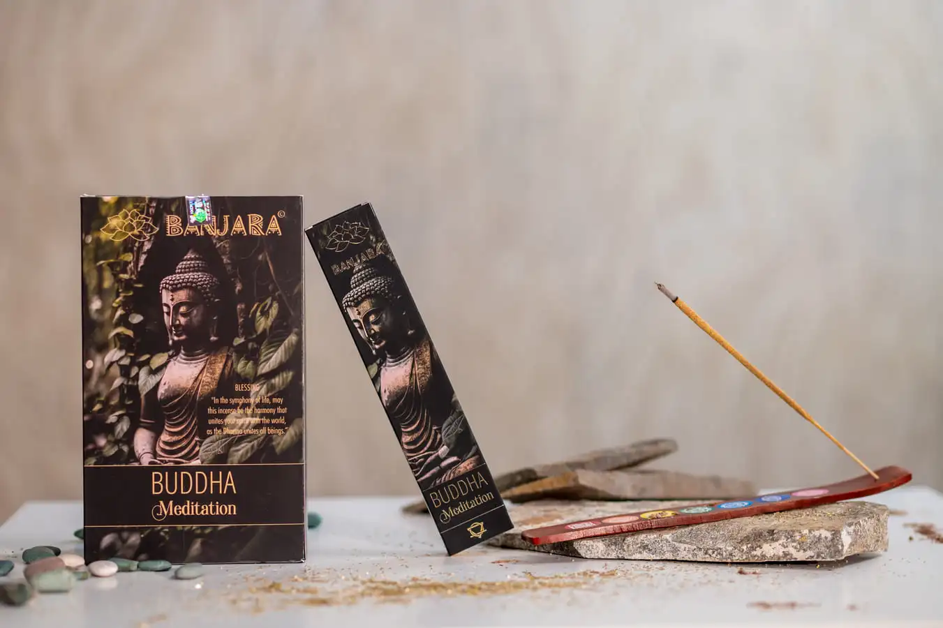 Bețișoare parfumate Banjara Buddha Meditație 12 buc/pac 5 Bețișoare parfumate Banjara Buddha Meditație 12 buc/pac