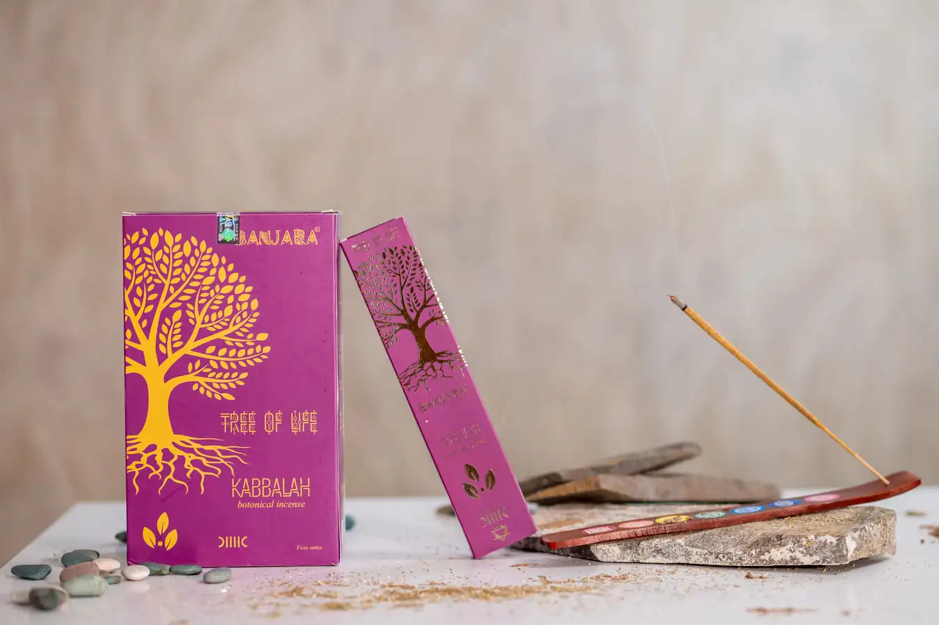 Bețișoare parfumate botanice Banjara Arborele Kabala (12 buc/pac) 1 Bețișoare parfumate botanice Banjara Arborele Kabala (12 buc/pac)