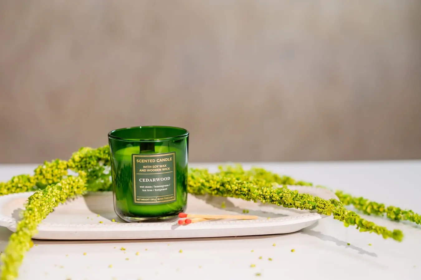 Lumânare parfumată Original Wood Aroma cedarwood 150 gr 4 Lumânare Original Wood Aroma cedarwood 150 gr
