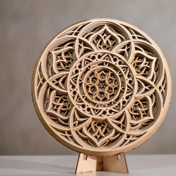 Mandală decor / Tablou decorativ din lemn multistrat Man 22