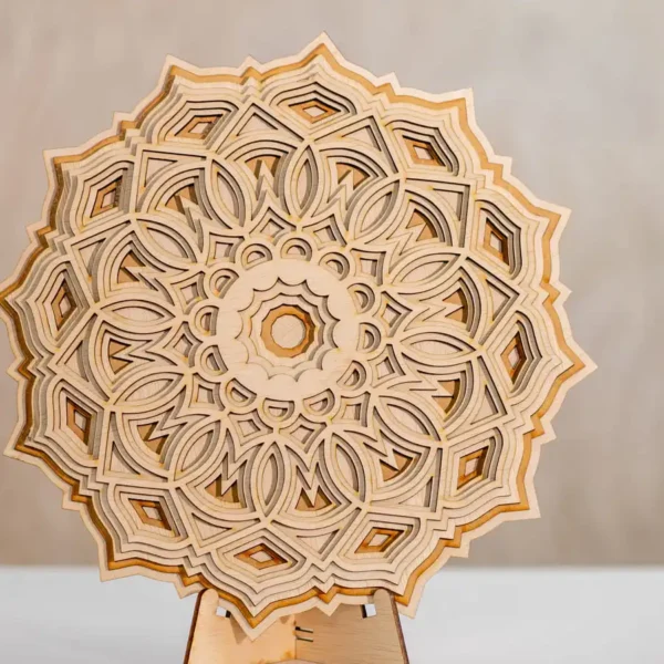 Mandală decor / Tablou decorativ din lemn multistrat Man 24