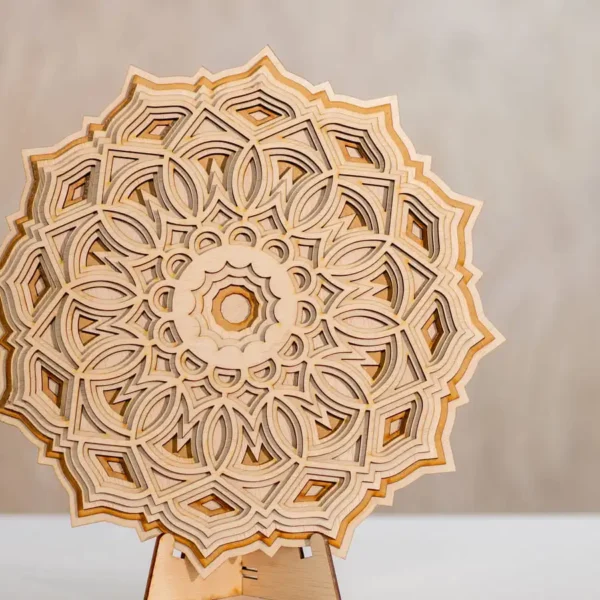 Mandală decor / Tablou decorativ din lemn multistrat Man 24