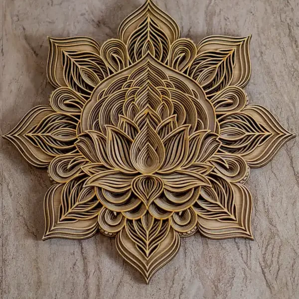 Mandală decor / Tablou decorativ din lemn multistrat Man 26