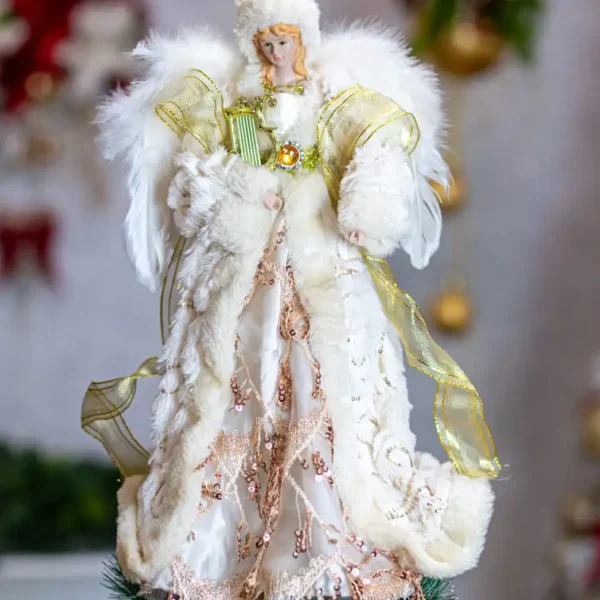 Vârf de brad Îngeraș 40 cm Decorațiune Crăciun