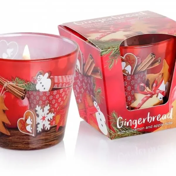 Lumânare parfumată Christmas Gingerbread, 115 g, timp de ardere 30 h
