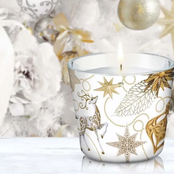 Lumânare parfumată Christmas Glamour, 115 g, timp de ardere 30 h