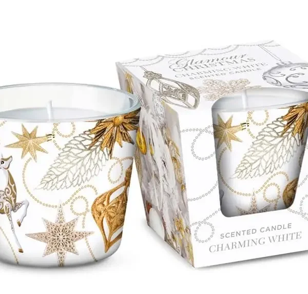 Lumânare parfumată Christmas Glamour, 115 g, timp de ardere 30 h
