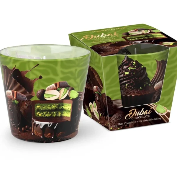 Lumânare parfumată Dubai Chocolate 115 g, timp de ardere 30 h